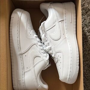 Nike All-White Air Force 1 Sneakers